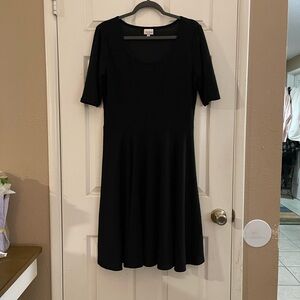 LuLaRoe Classic Black Midi Dress
